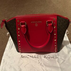 Michael Kors Sienna Medium Studded Messenger Bag